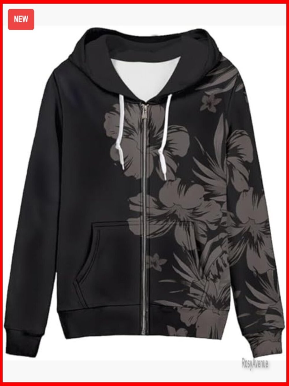 Zip Up Hoodie with Kangaroo Pockets Long Sleeve Casual Pullover